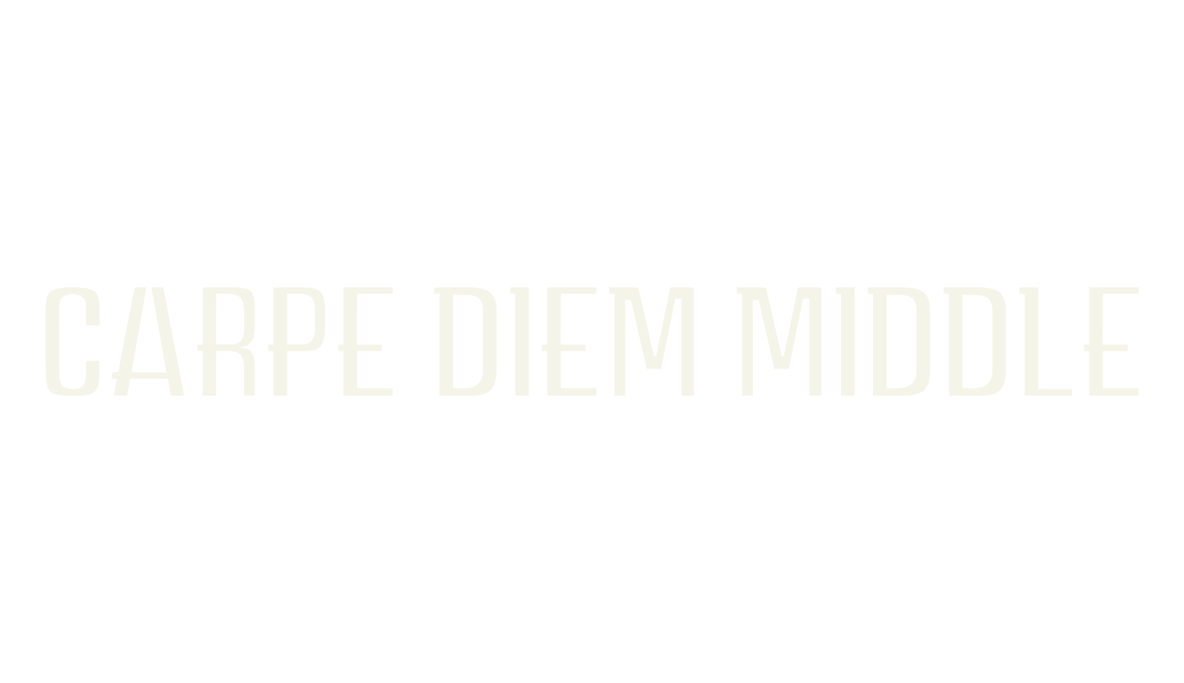 CARPE DIEM MIDDLE demo, basic font preview