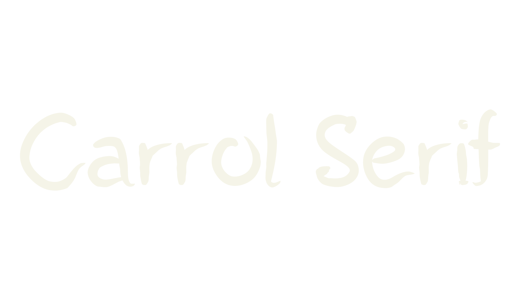 Carrol Serif, serif font preview