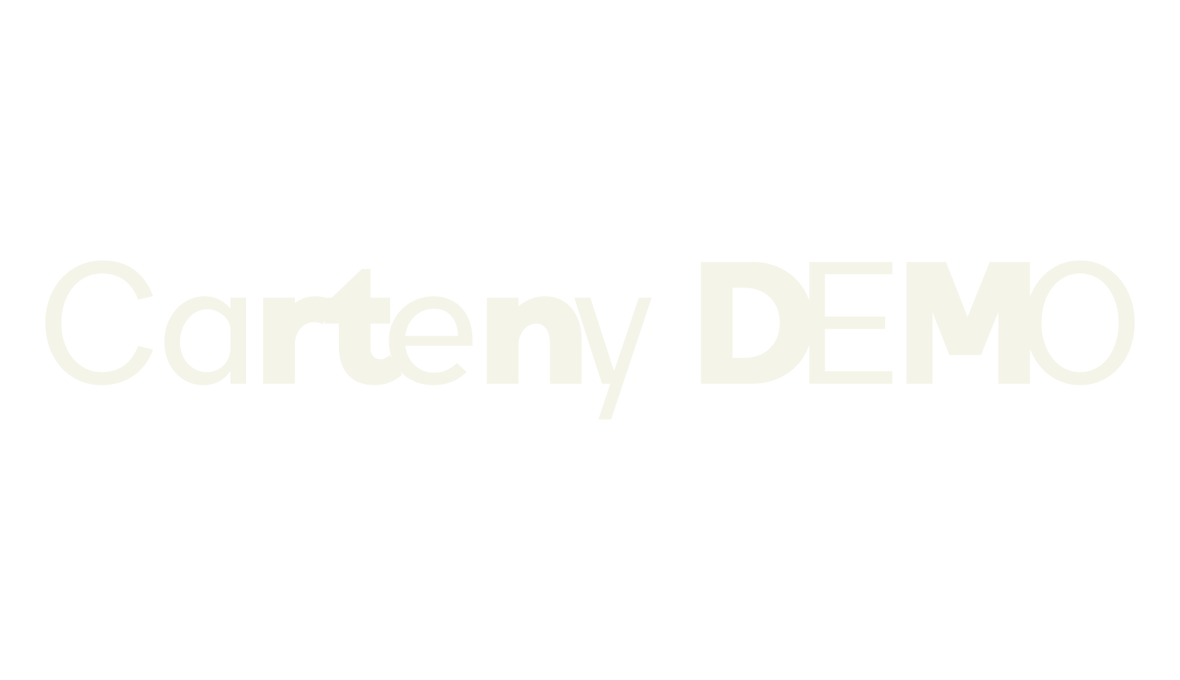 Carteny DEMO, professional font preview