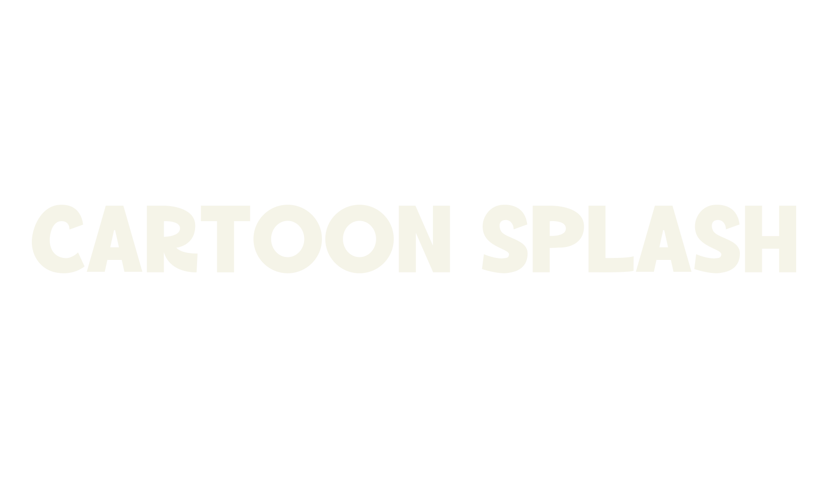 Cartoon Splash, cartoon font preview