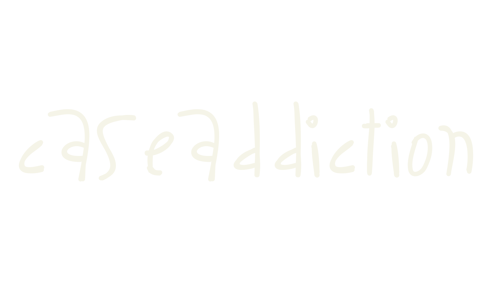 CaseAddiction, handwritten font preview