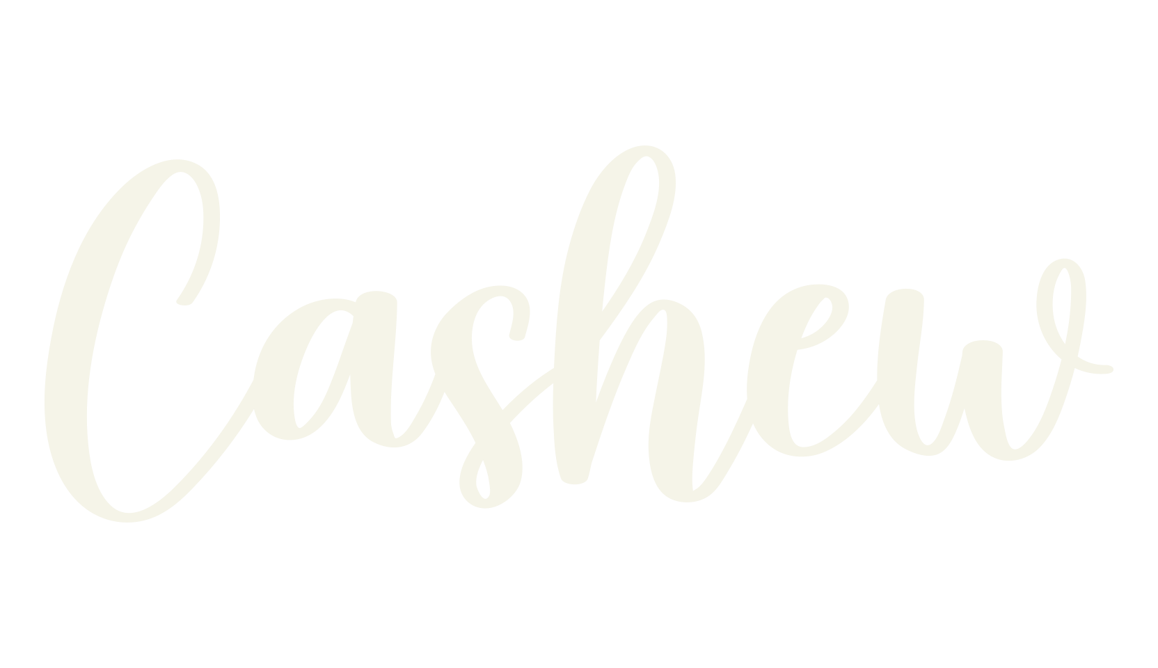 Cashew, calligraphy font preview