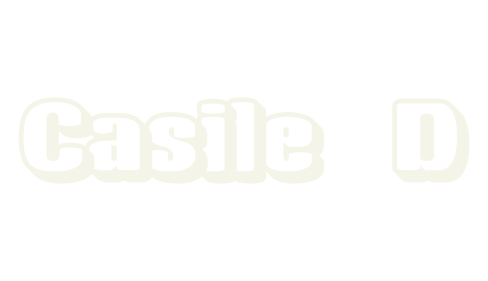 Casile 3D, retro font preview