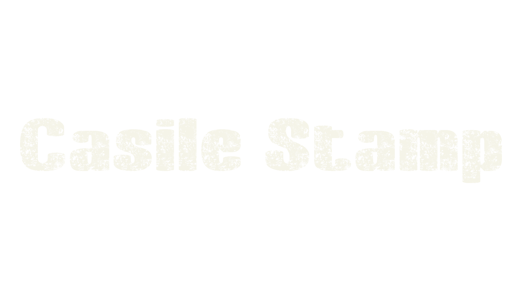 Casile Stamp, stamp font preview