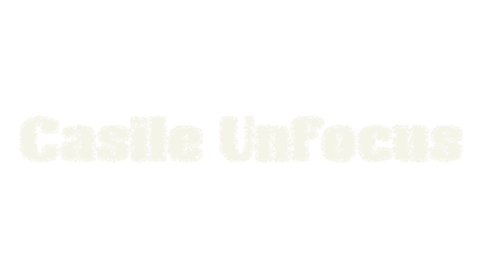 Casile Unfocus, logo font preview