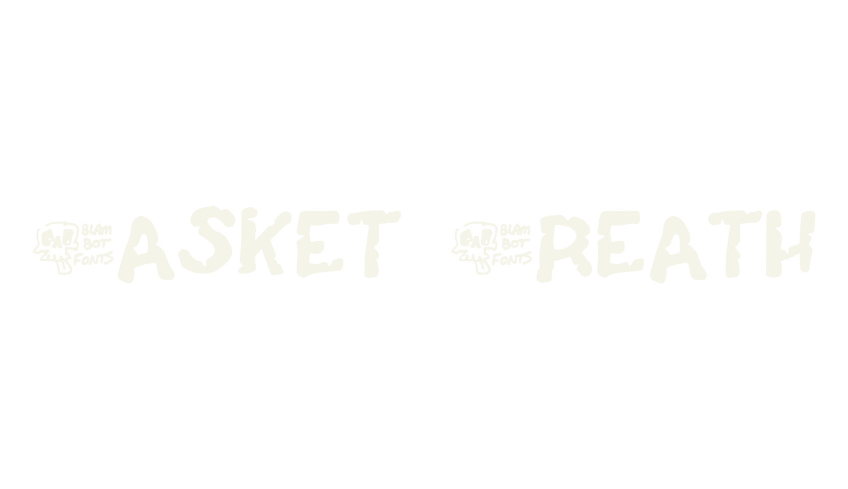 Casket Breath, display market font preview