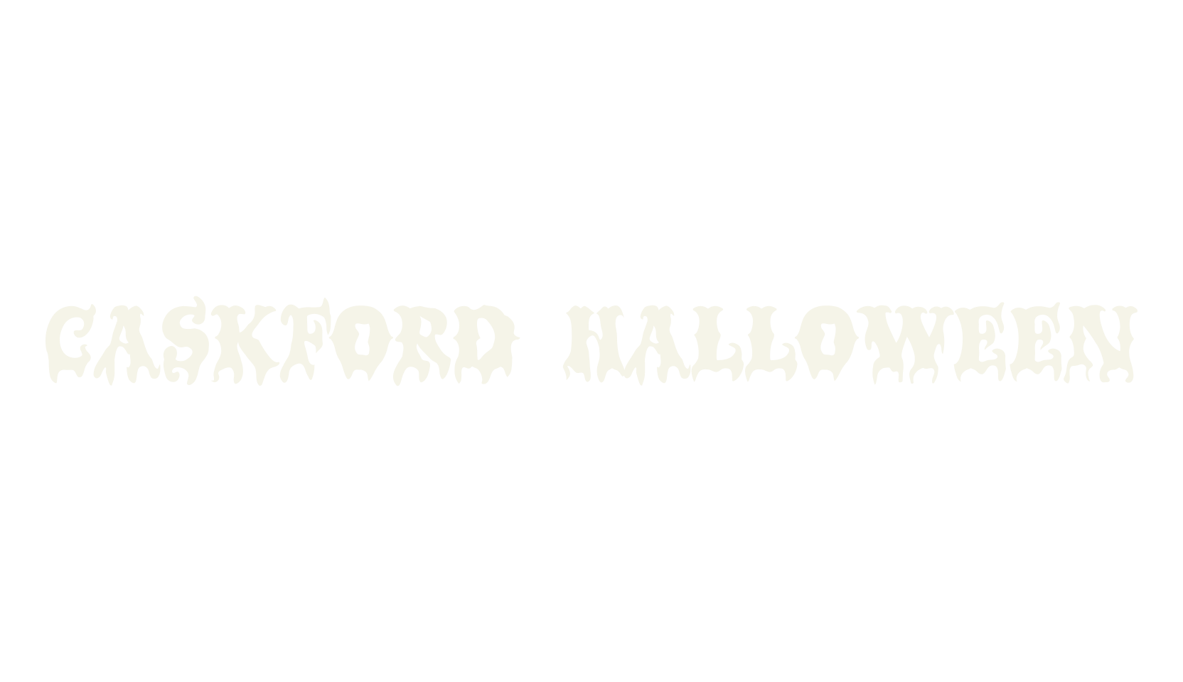 Caskford Halloween, halloween font preview