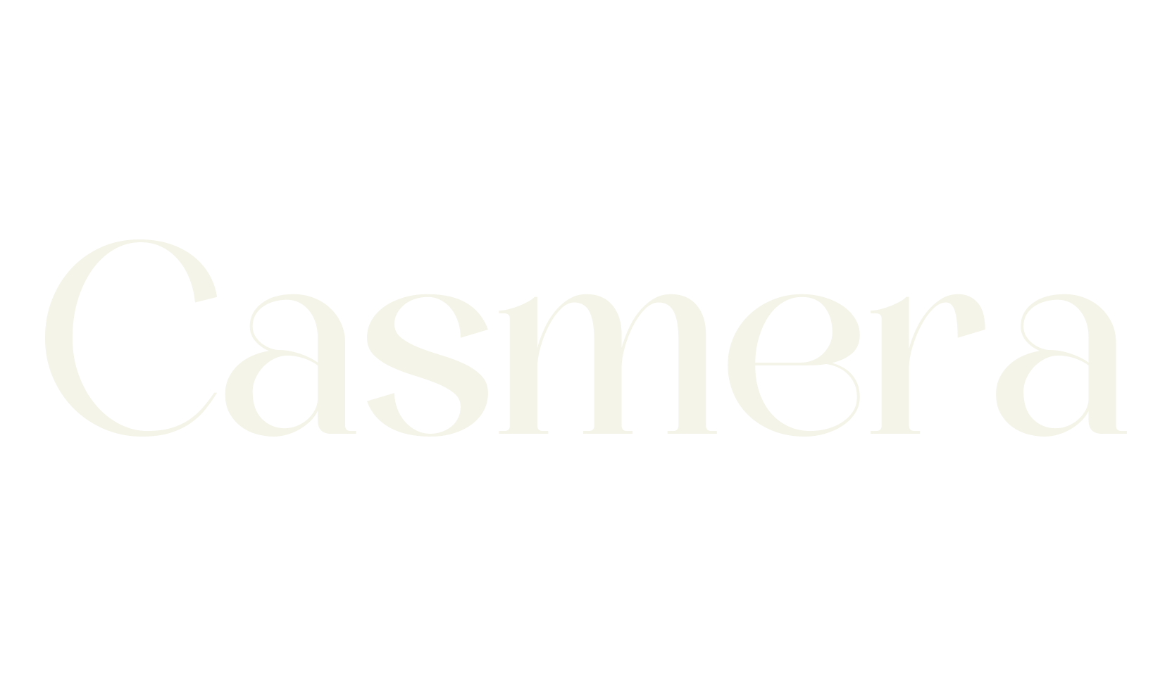 Casmera, serif font preview