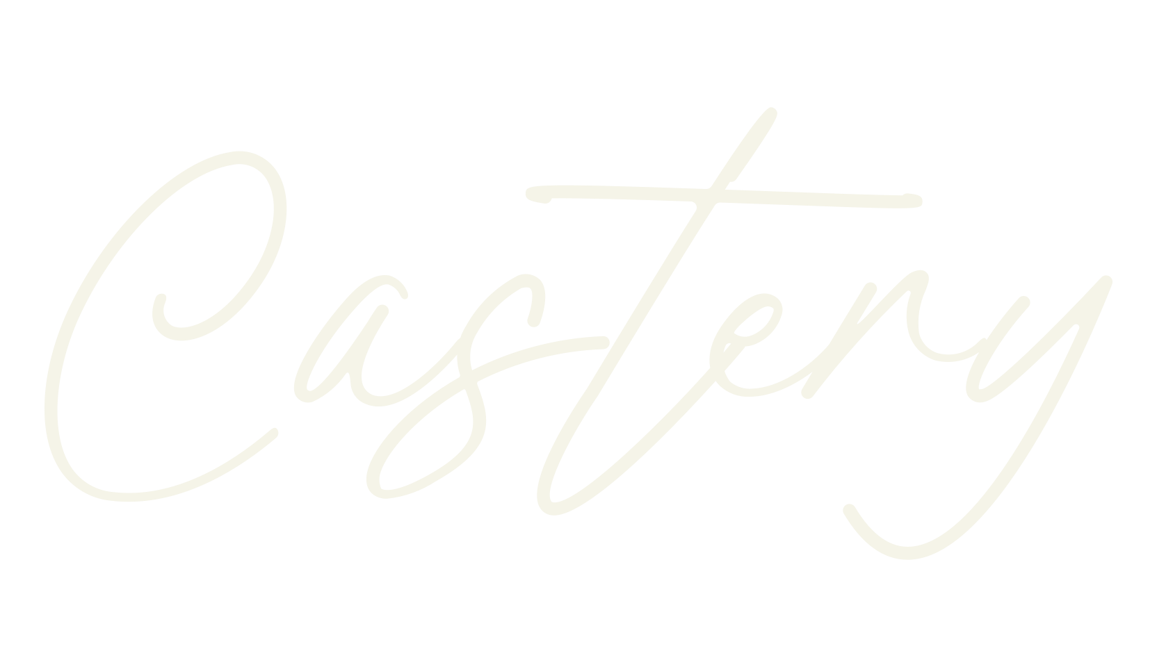 Castery, cursive font preview