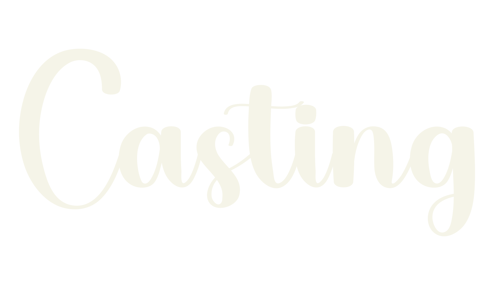 Casting, calligraphy font preview