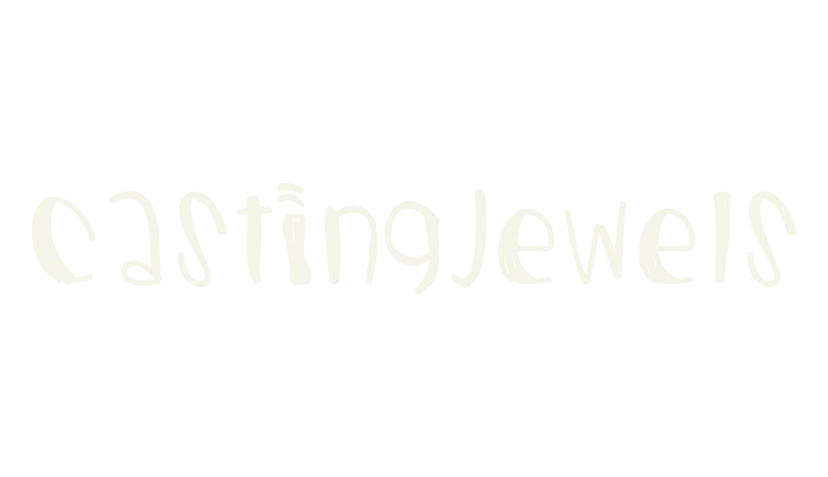 CastingJewels, handwritten font preview