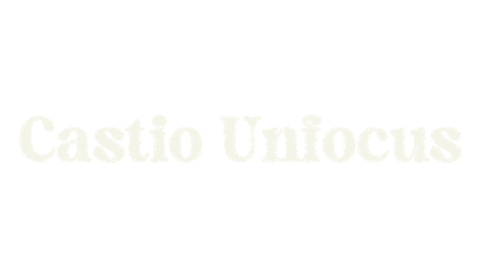 Castio Unfocus, retro font preview