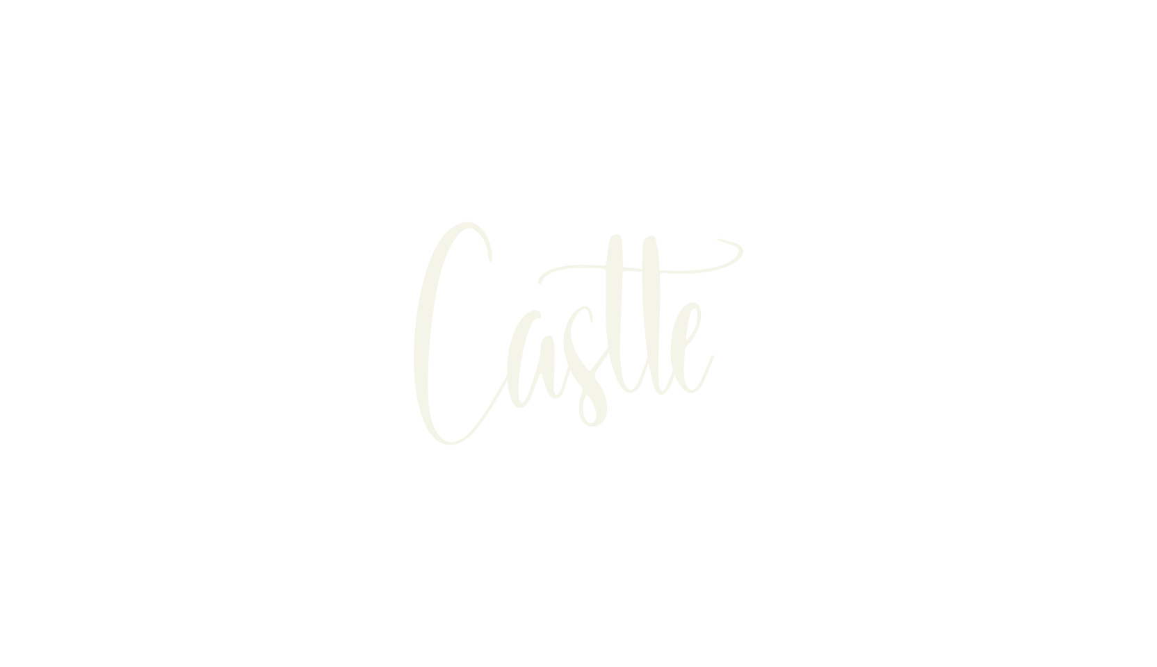 Castle, calligraphy font preview