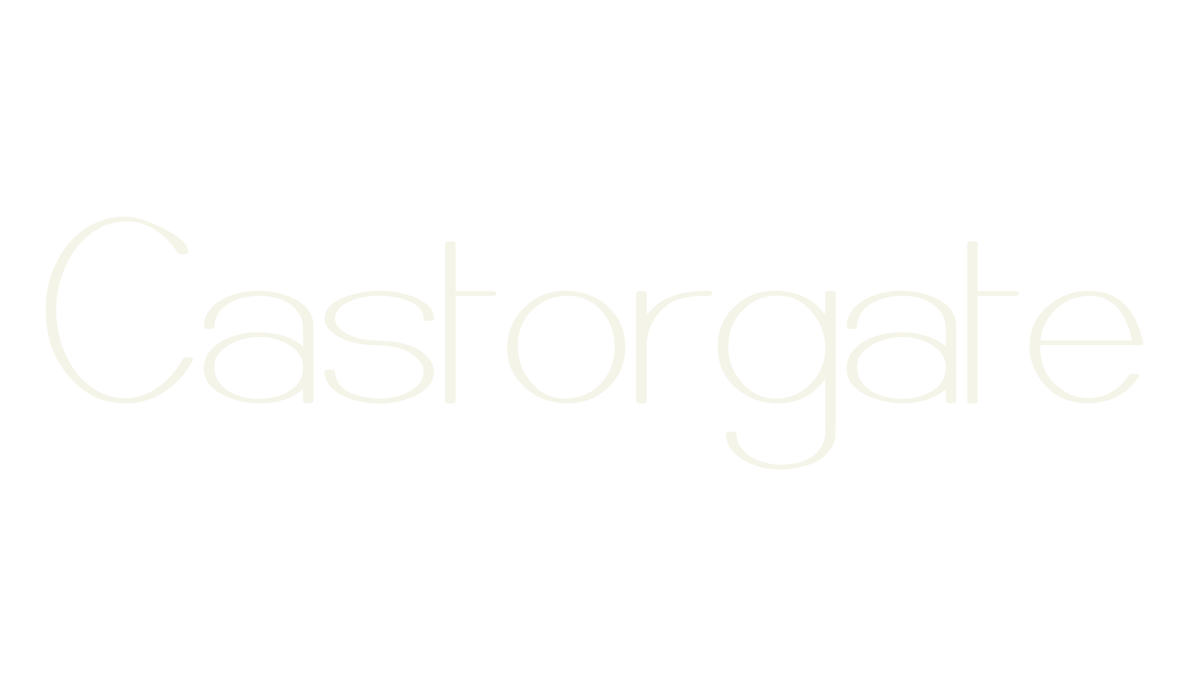 Castorgate, display market font preview