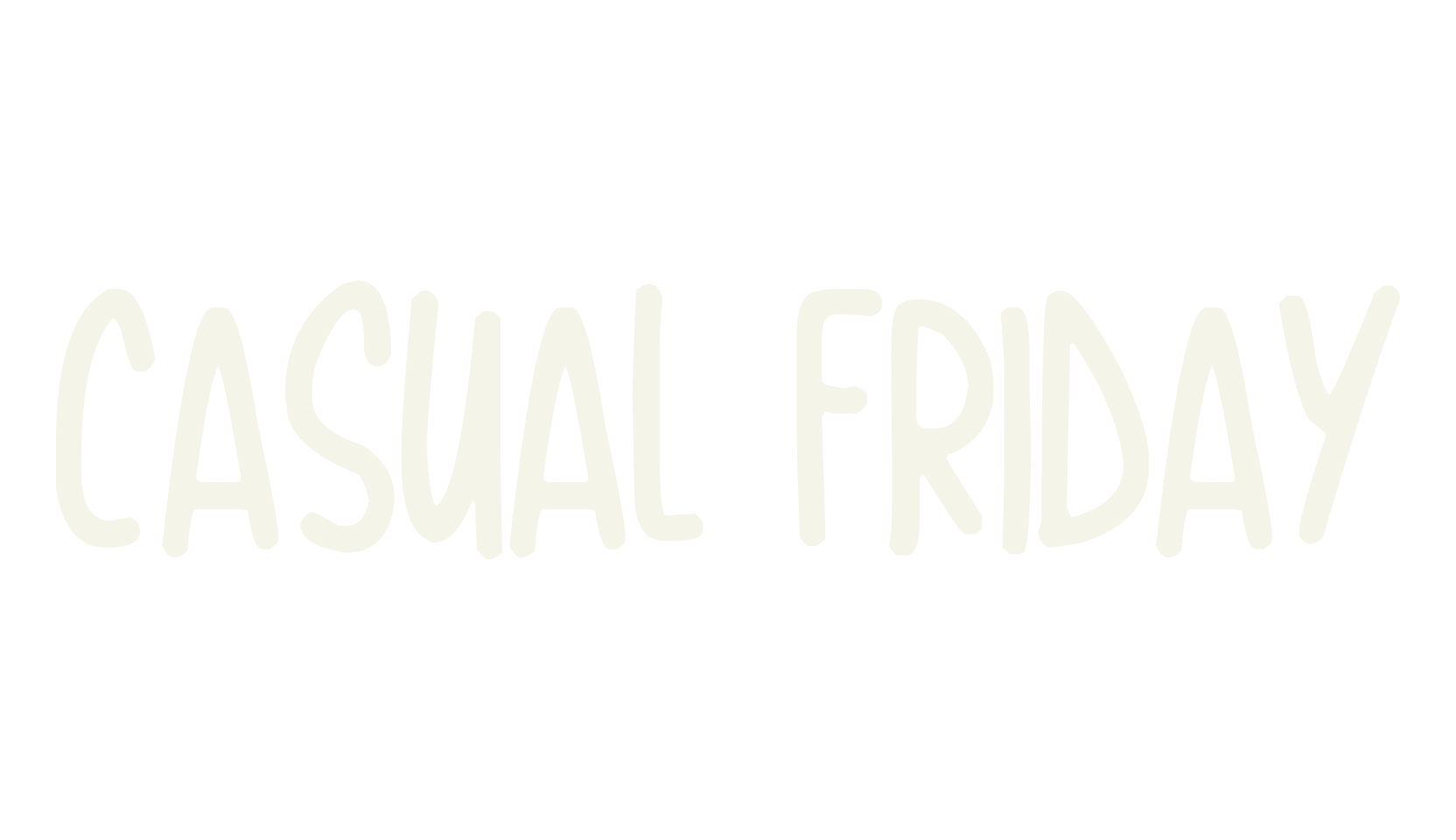 Casual Friday, handwritten font preview