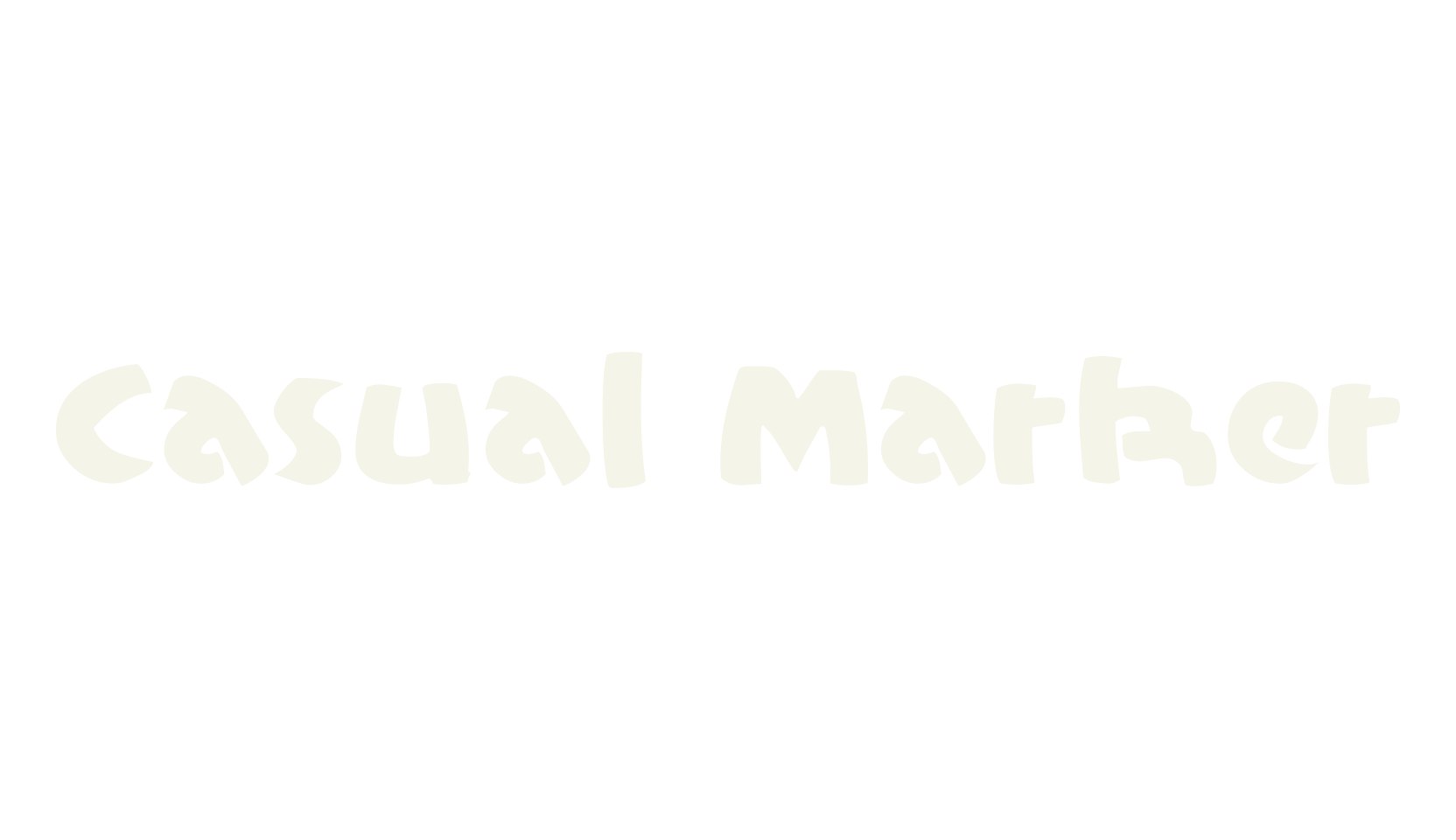 Casual Marker, display market font preview