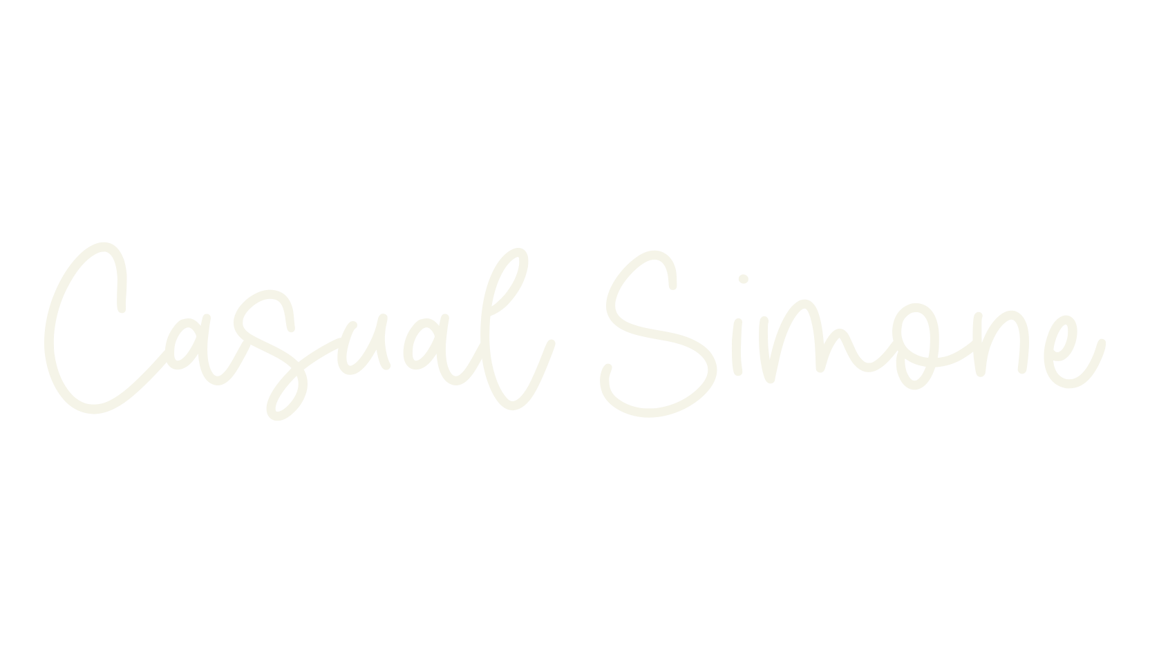 Casual Simone, script font preview