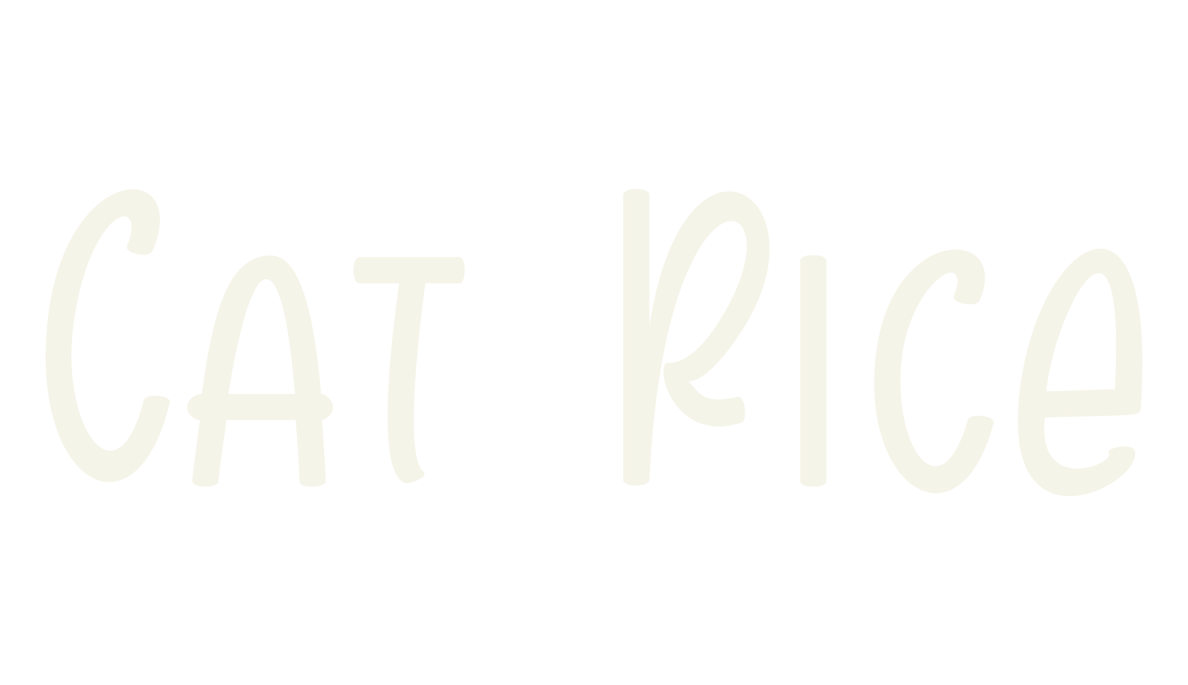 Cat Rice, handwriting font preview