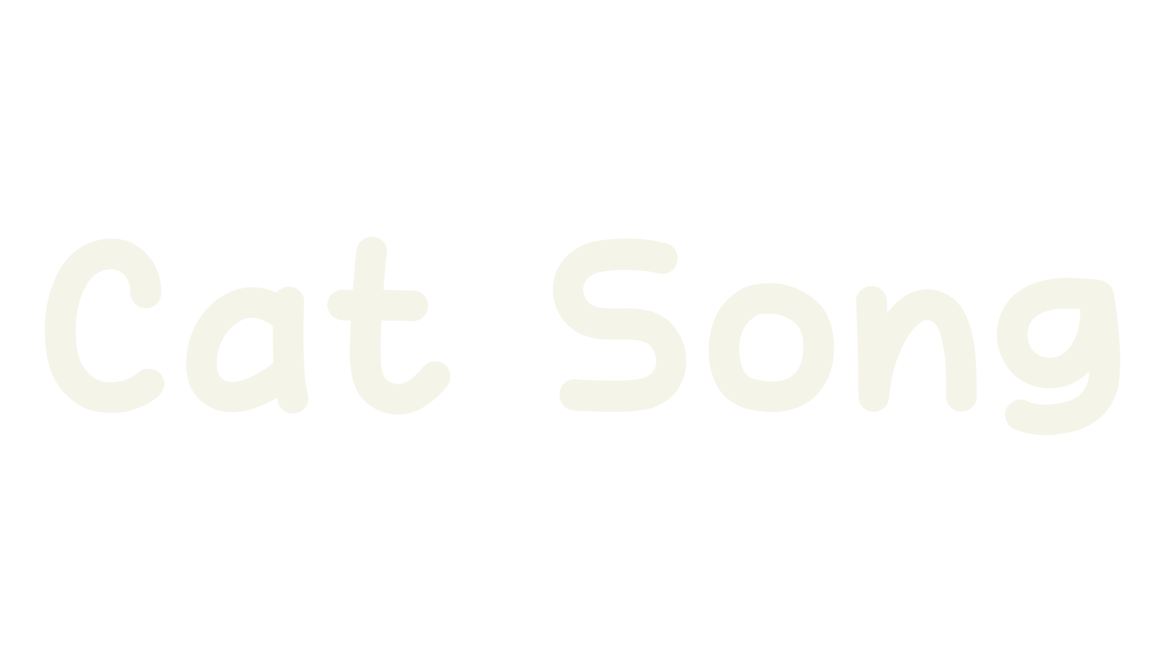 Cat Song, handwritten font preview