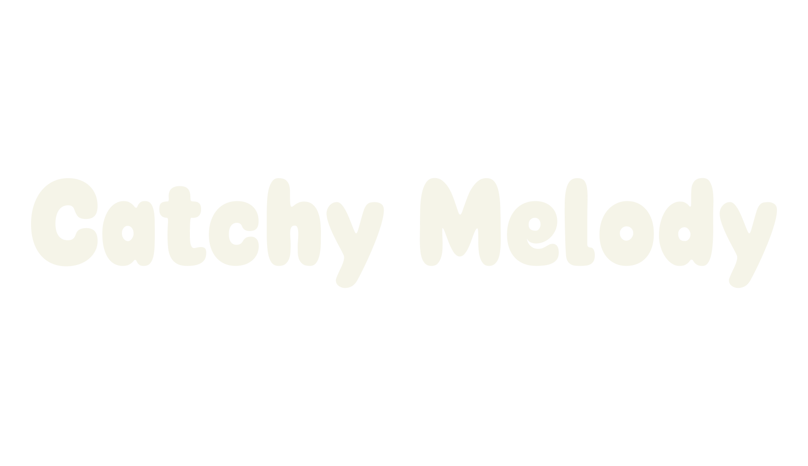 Catchy Melody, display market font preview