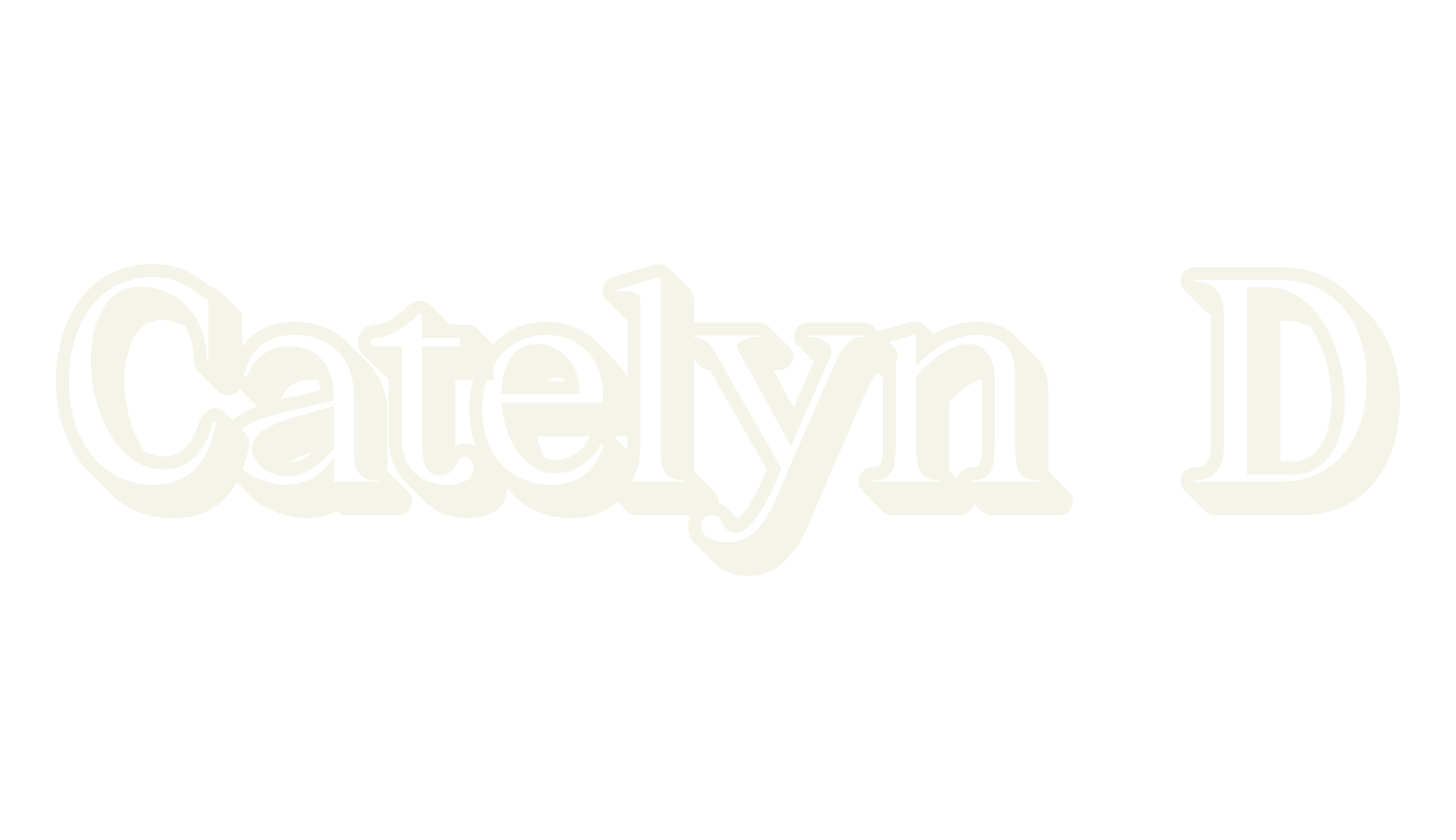 Catelyn 3D, elegant font preview