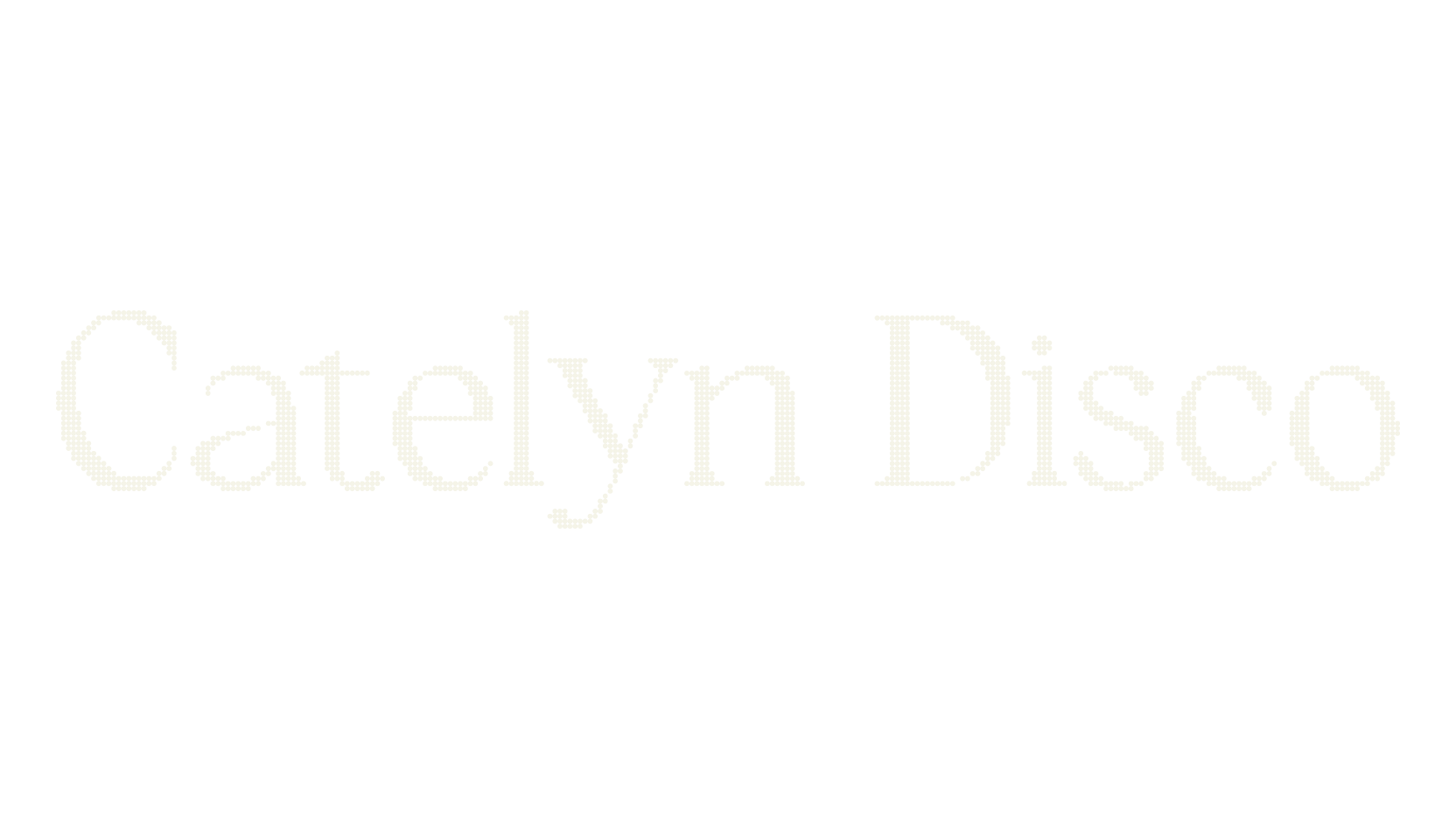 Catelyn Disco, digital font preview