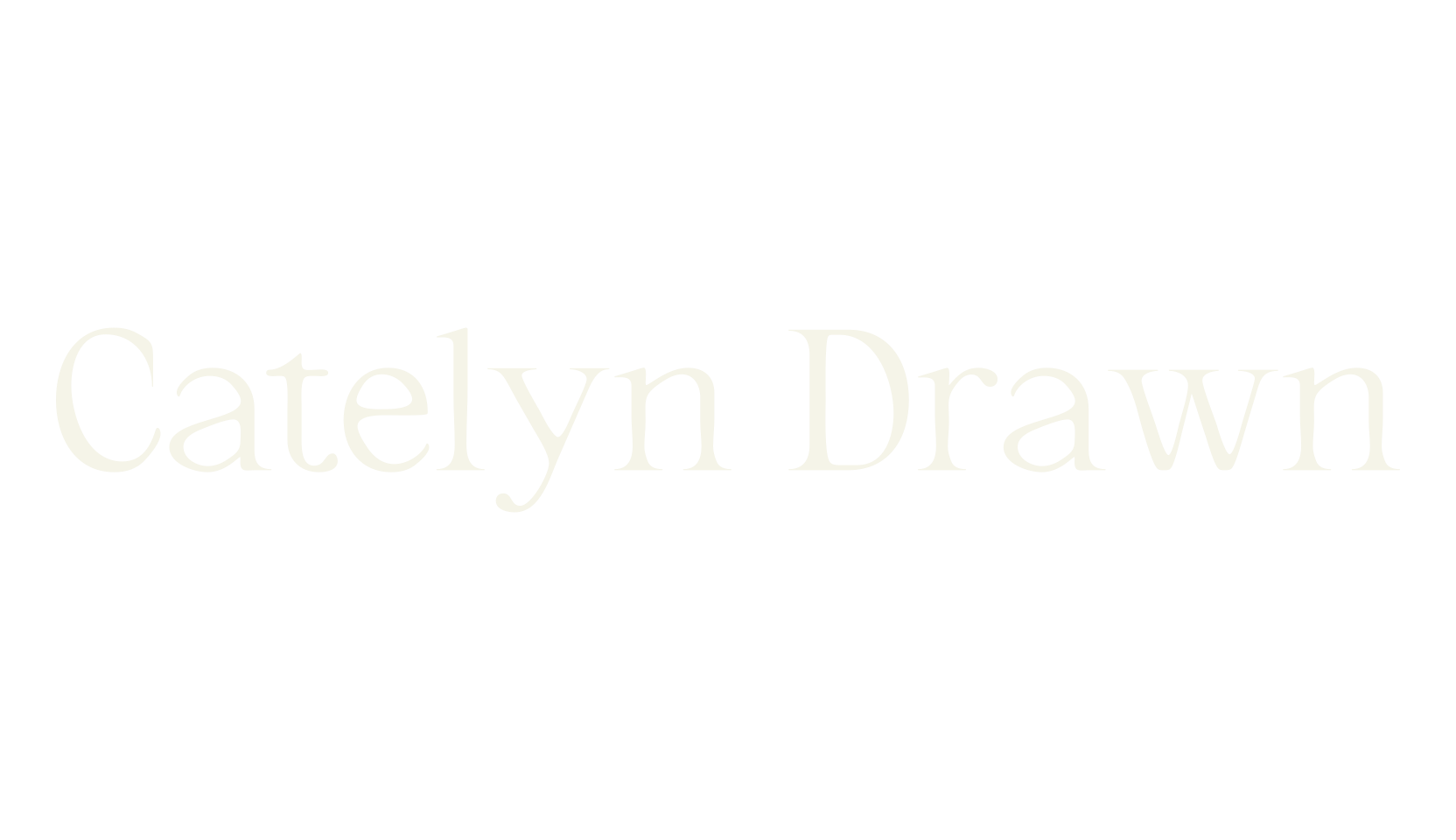 Catelyn Drawn, artistic font preview