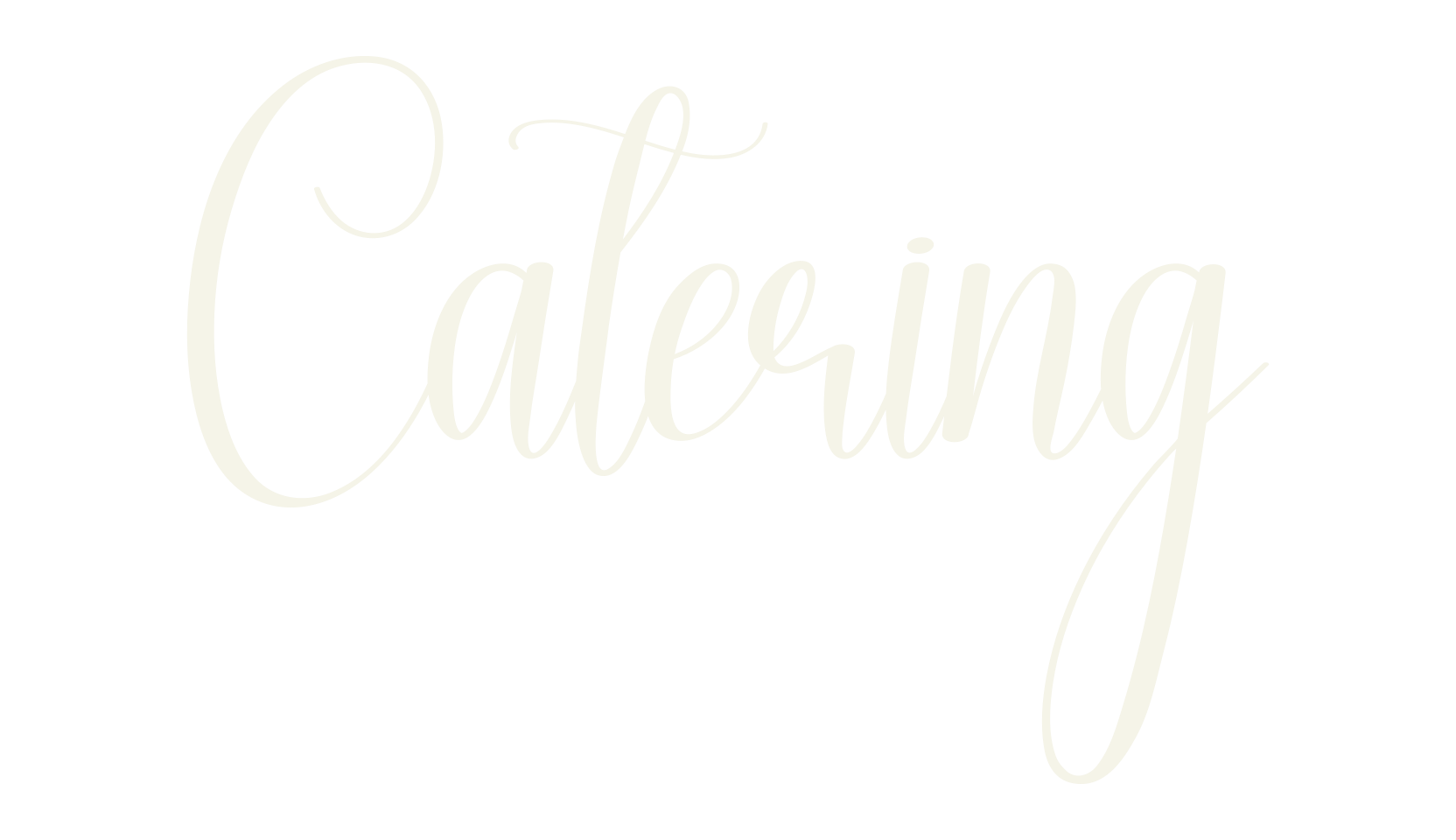 Catering, calligraphy font preview