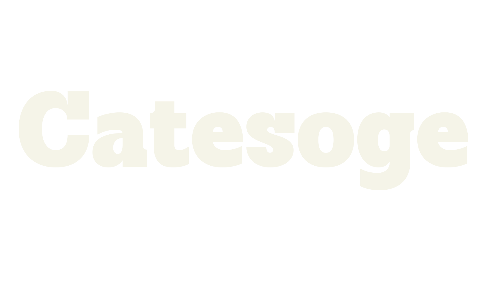 Catesoge, serif font preview