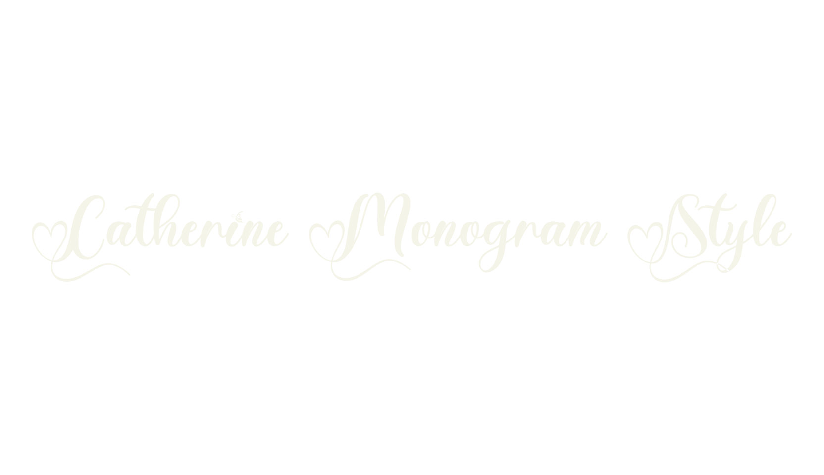 Catherine Monogram Style, birthday font preview