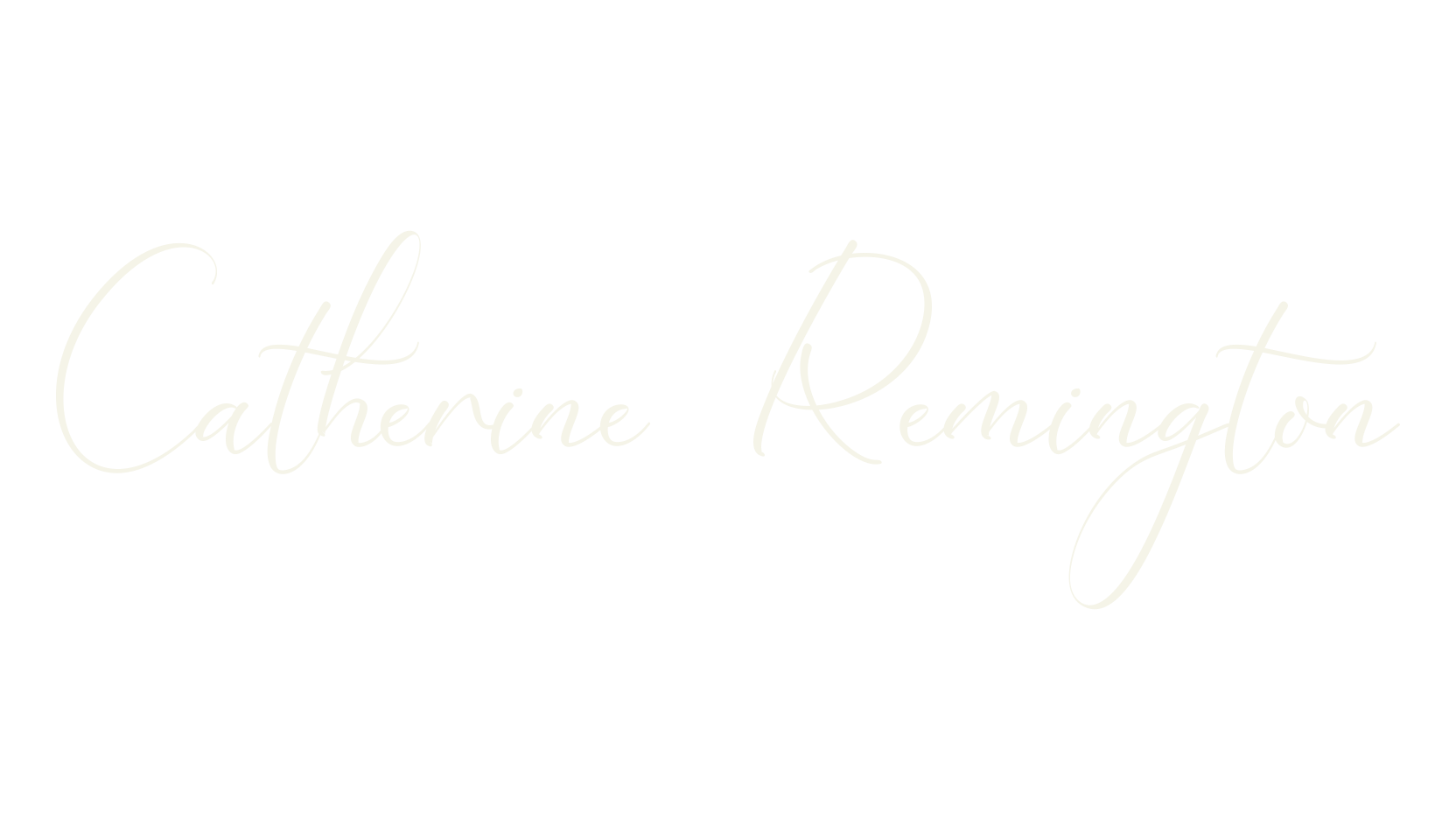 Catherine Remington, calligraphy font preview