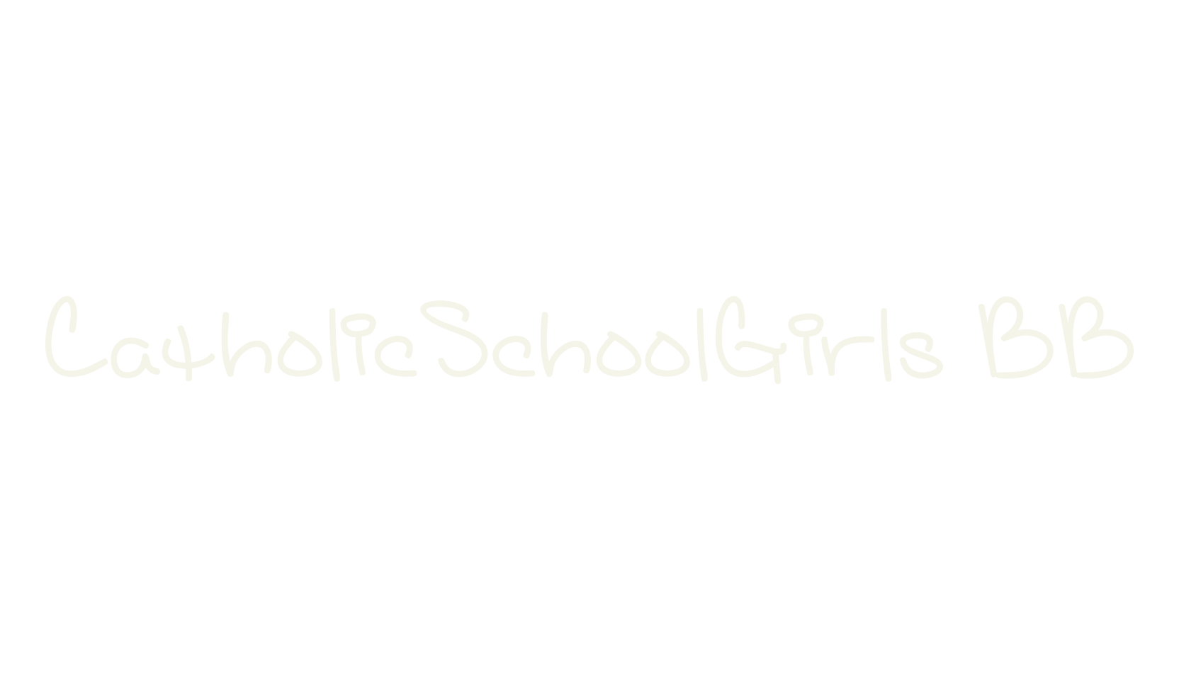 CatholicSchoolGirls BB, handwritten font preview