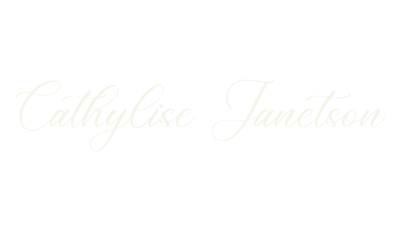 Cathylise Janetson, script font preview