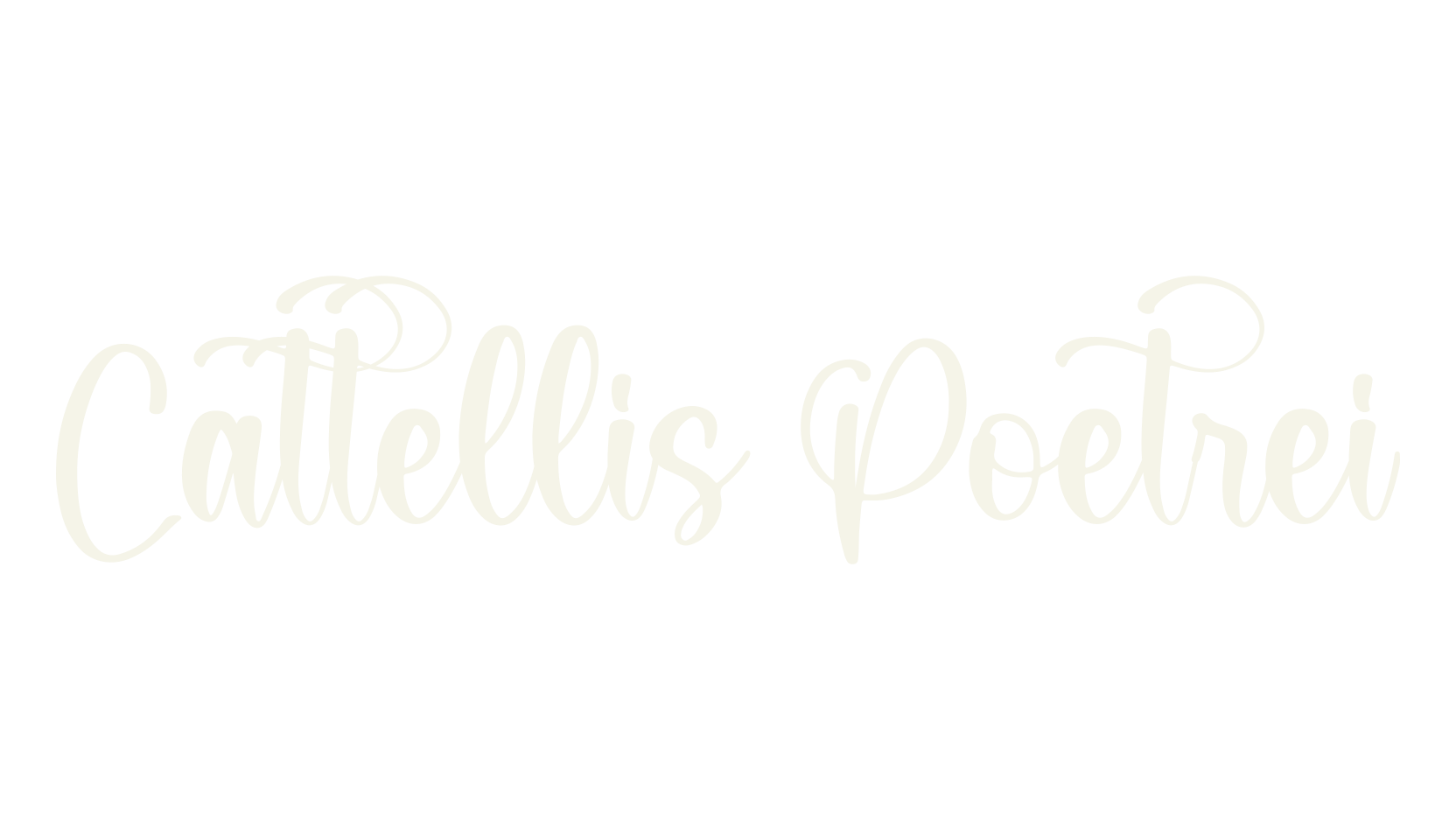 Cattellis Poetrei, lettering font preview