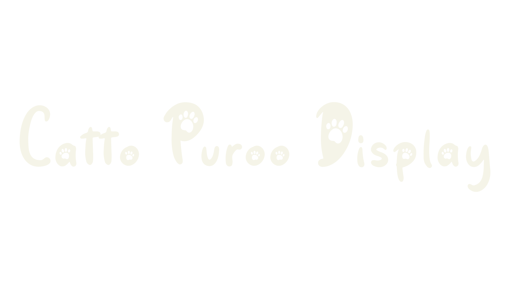 Catto Puroo Display, cat font preview