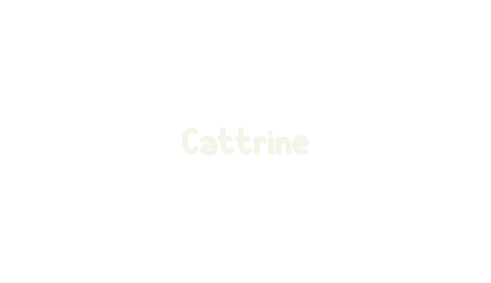 Cattrine, cartoon font preview