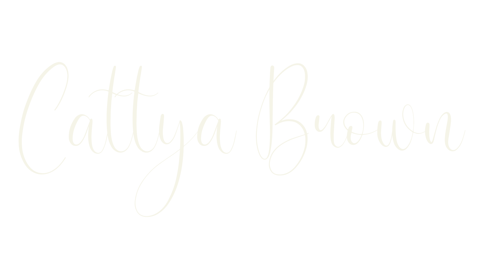 Cattya Brown, script font preview