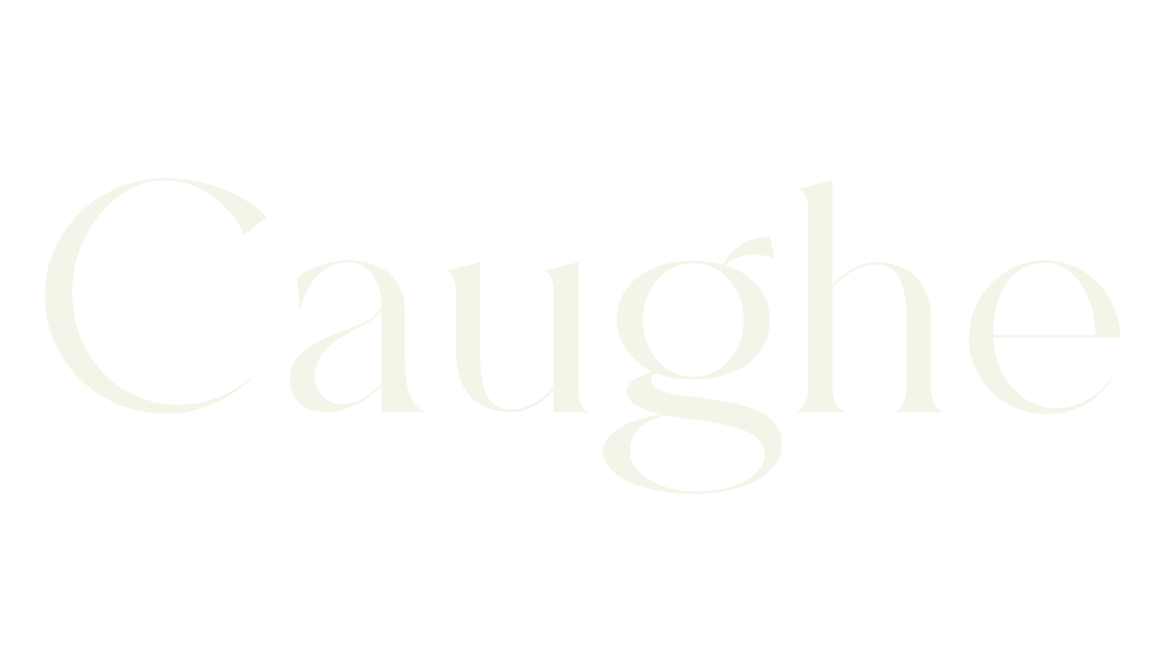 Caughe, serif font preview