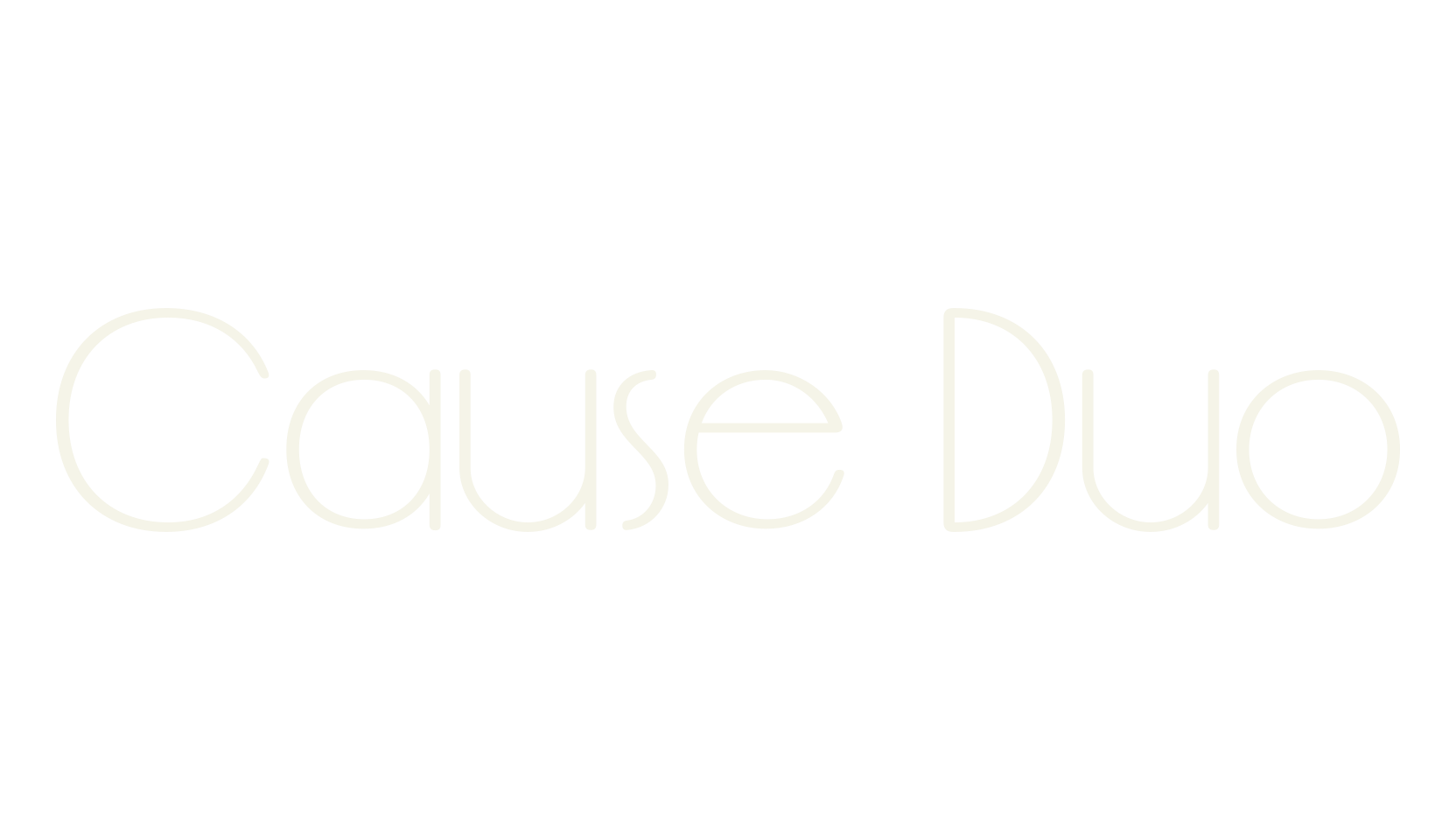 Cause Duo, modern font preview