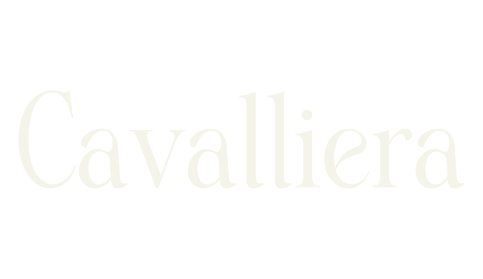 Cavalliera, serif font preview