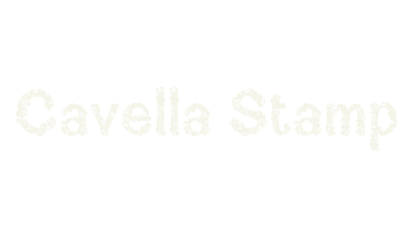 Cavella Stamp, bold font preview