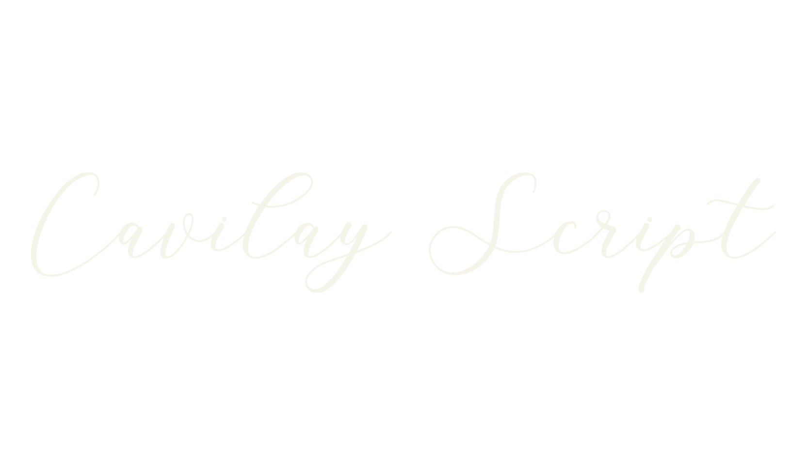 Cavilay Script, fashion script font preview