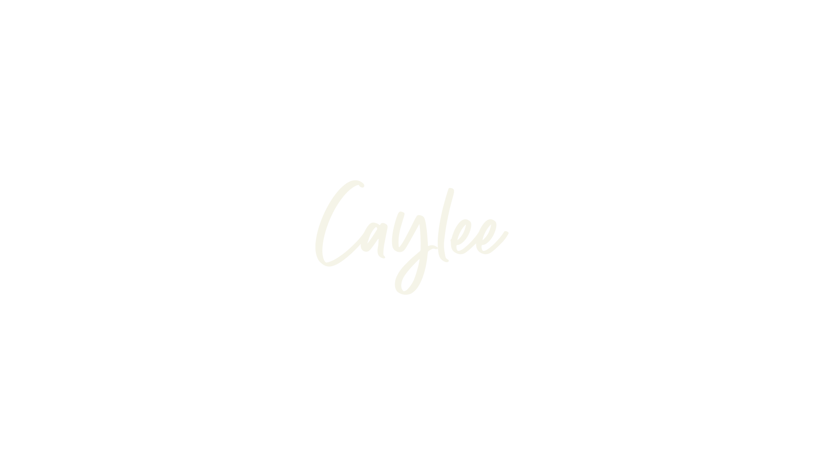 Caylee, cursive font preview
