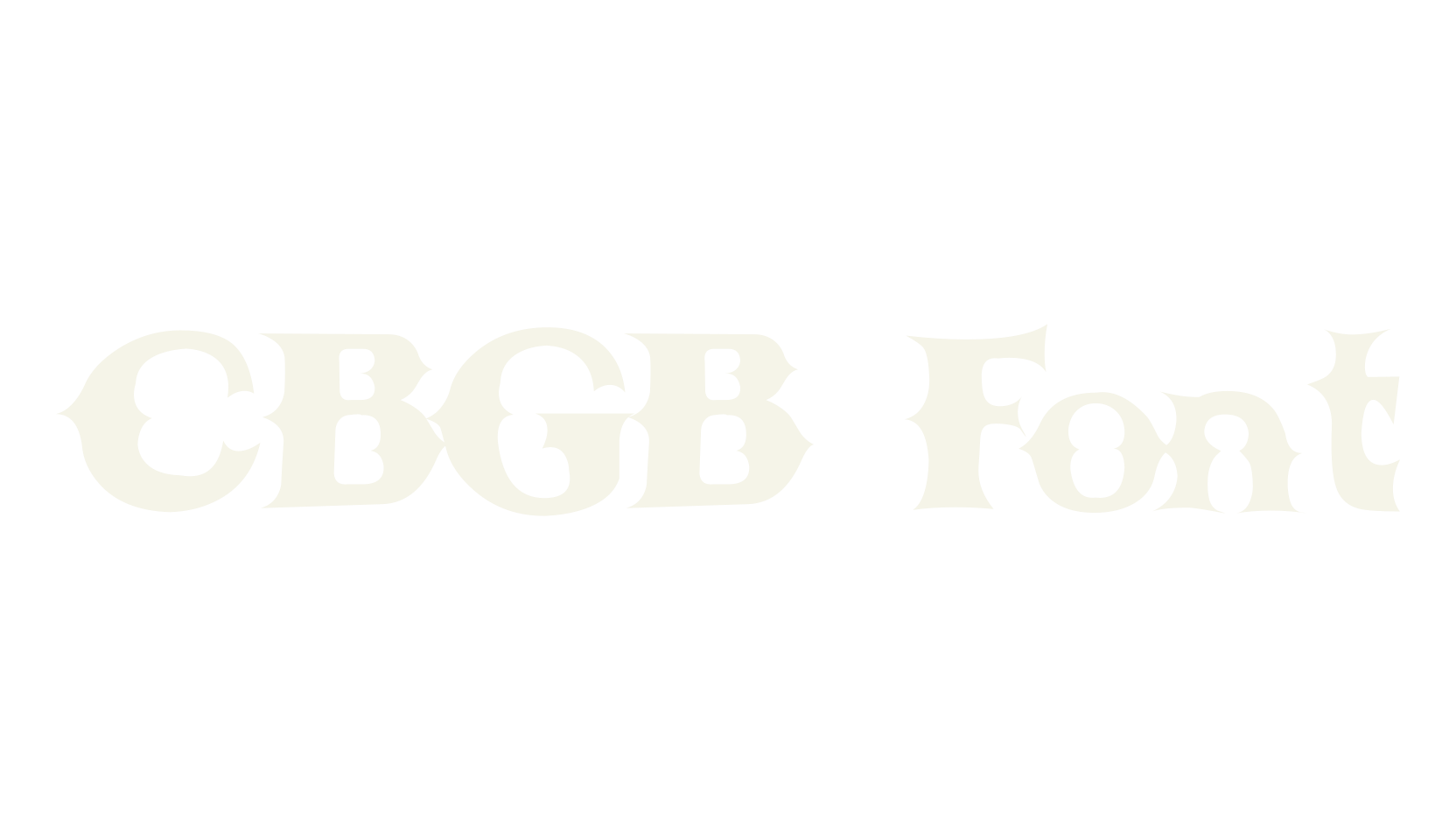 CBGB Font, display market font preview