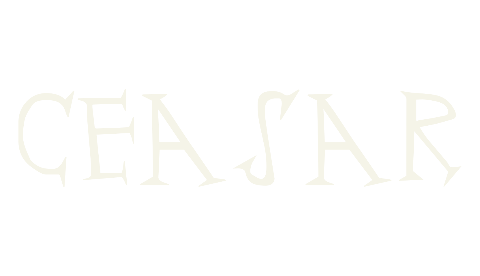 Ceasar, serif font preview