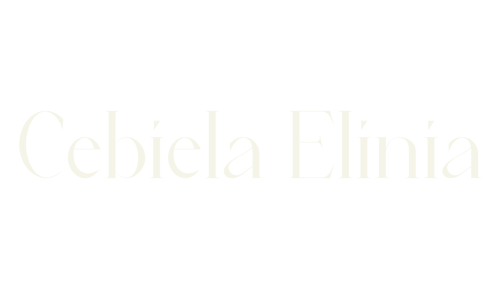 Cebiela Elinia, sans serif font preview
