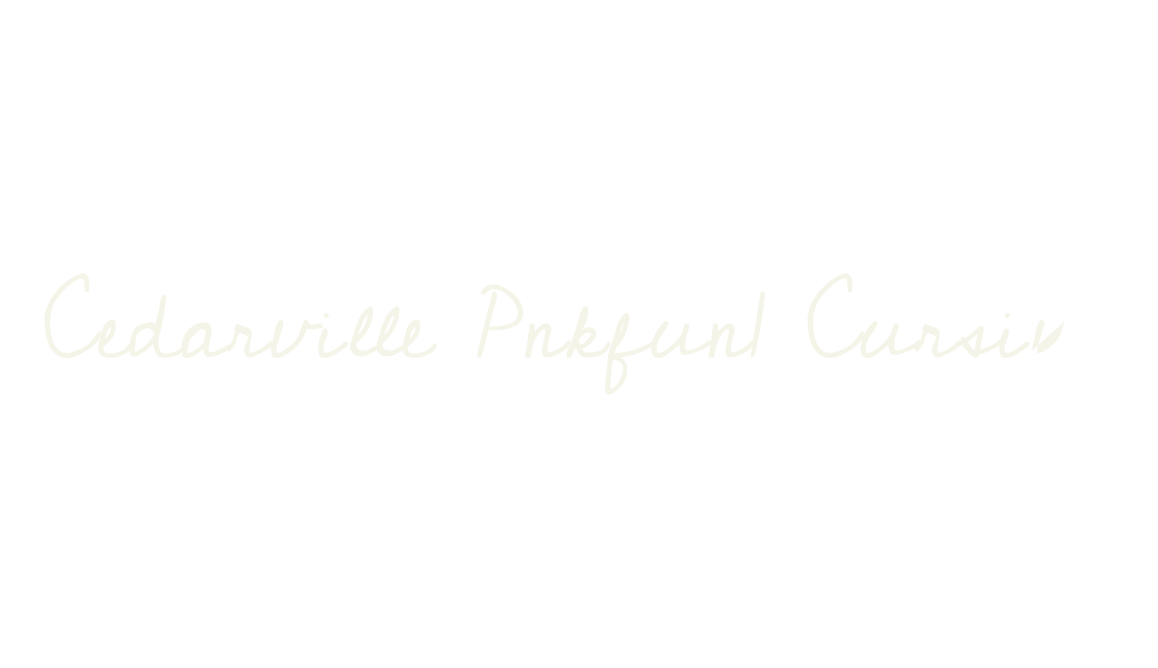 Cedarville Pnkfun1 Cursive, fashion script font preview
