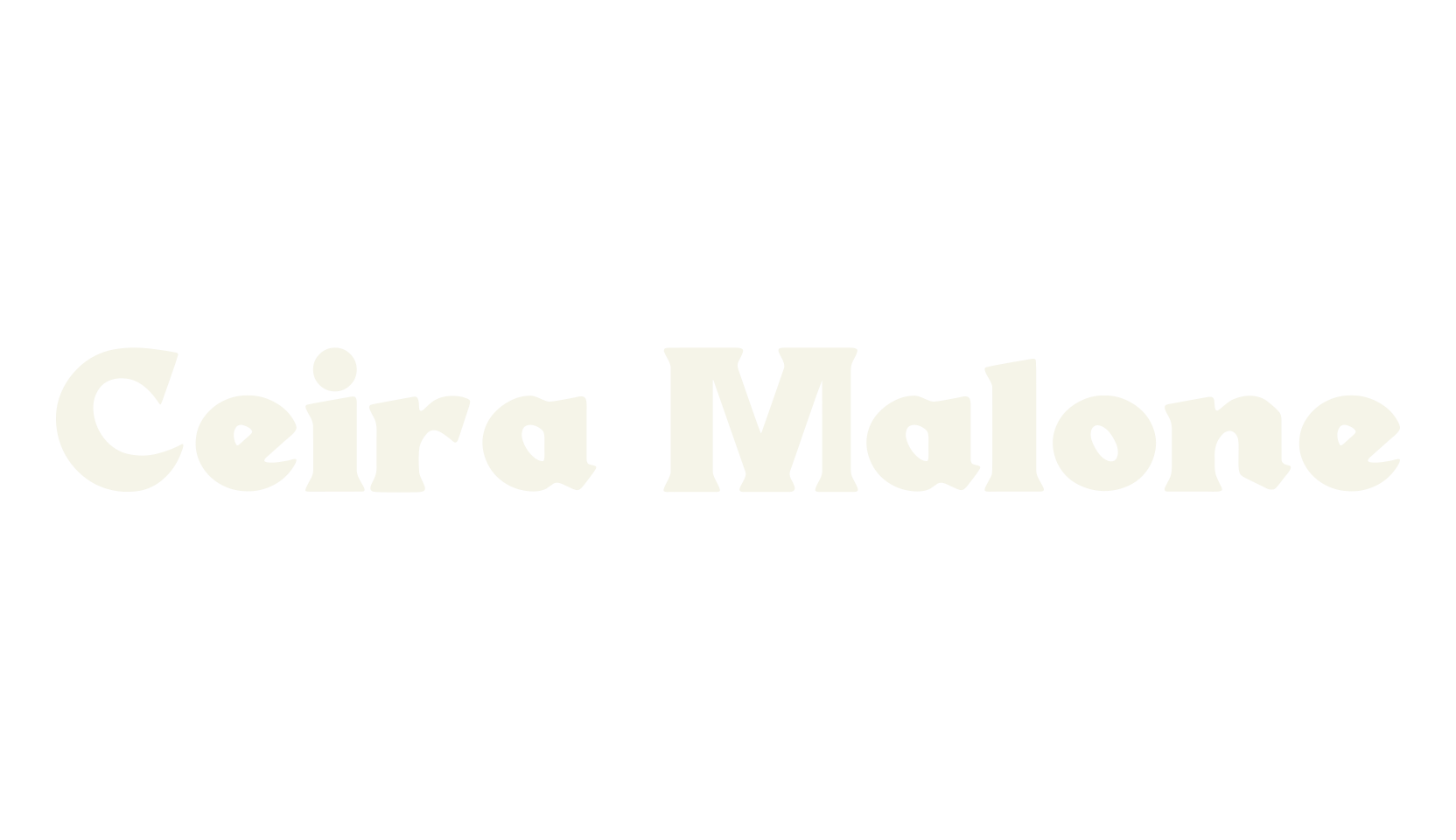 Ceira Malone, bold font preview