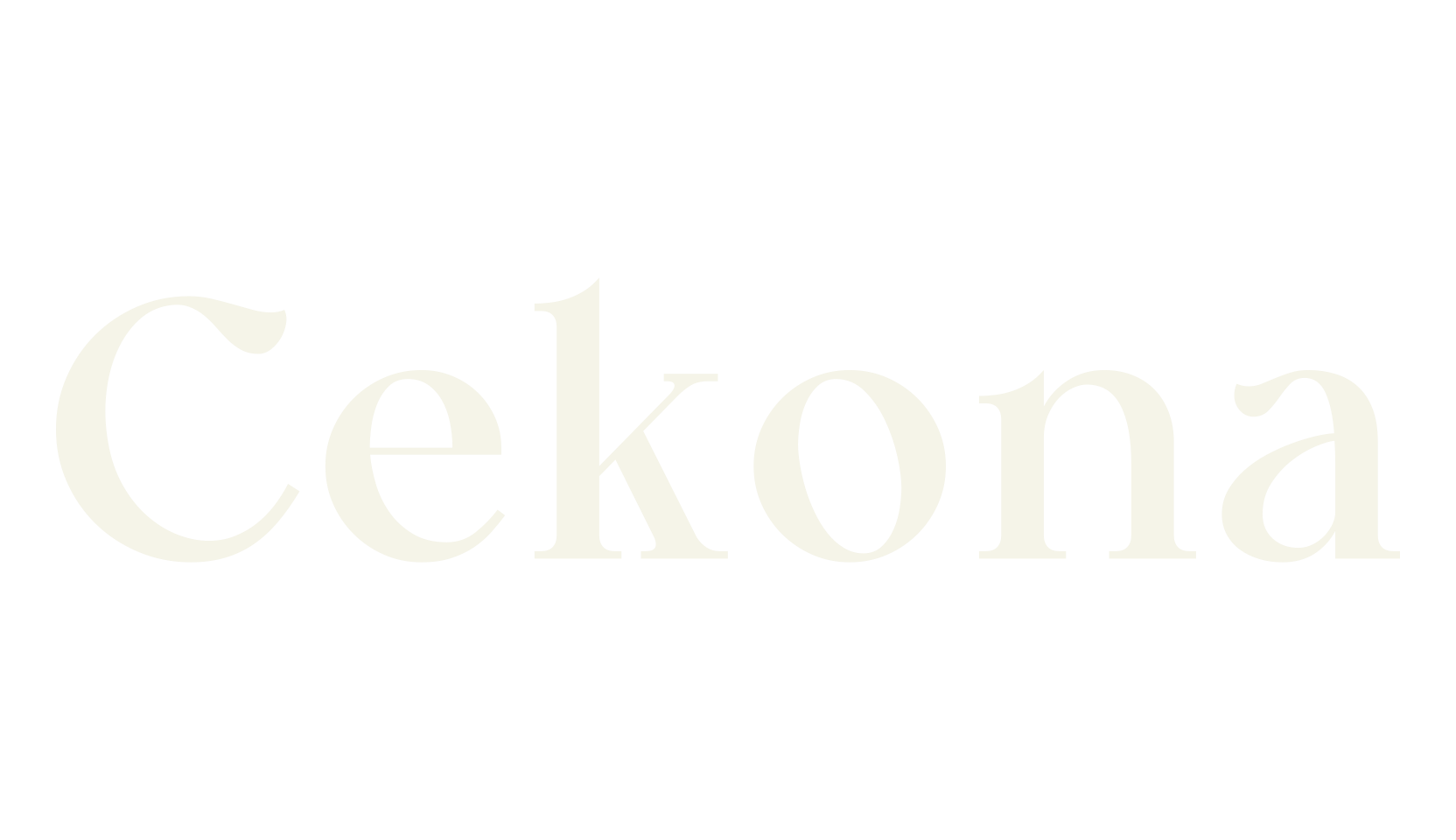 Cekona, modern font preview