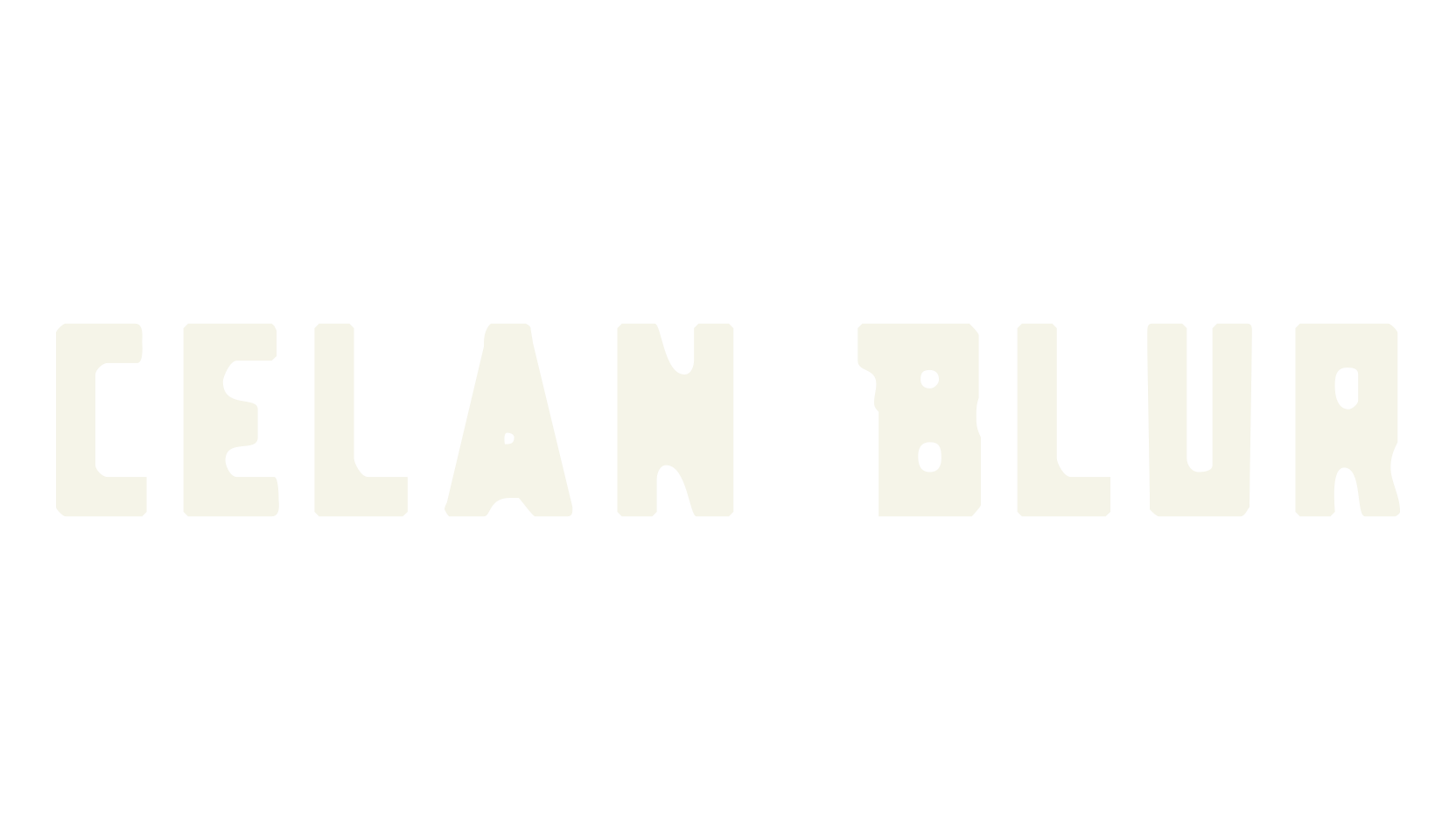 Celan Blur, title font preview